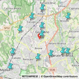 Mappa Via Carlo Porta, 20833 Giussano MB, Italia (2.63333)