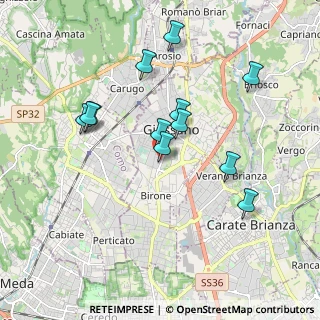 Mappa Via Carlo Porta, 20833 Giussano MB, Italia (1.74083)