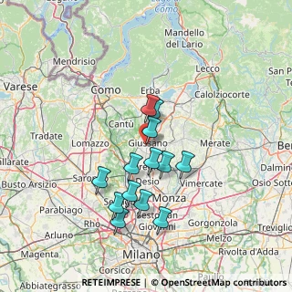 Mappa Via Carlo Porta, 20833 Giussano MB, Italia (12.21308)