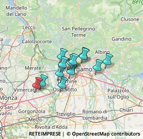 Mappa Via Antonio Meucci, 24035 Curno BG, Italia (8.09154)