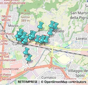 Mappa Via Antonio Meucci, 24035 Curno BG, Italia (0.7145)