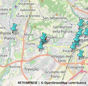 Mappa Via Antonio Meucci, 24035 Curno BG, Italia (2.74)