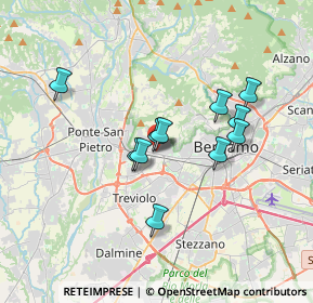 Mappa Via Antonio Meucci, 24035 Curno BG, Italia (2.88545)