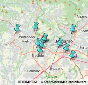 Mappa Via Antonio Meucci, 24035 Curno BG, Italia (2.83455)