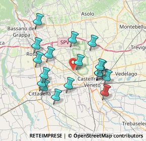 Mappa , 31030 Castello di Godego TV, Italia (6.71111)