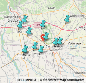 Mappa , 31030 Castello di Godego TV, Italia (6.43083)