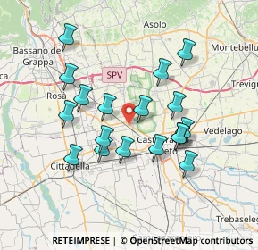 Mappa , 31030 Castello di Godego TV, Italia (6.54056)