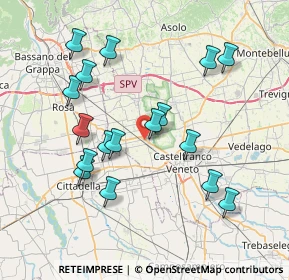 Mappa , 31030 Castello di Godego TV, Italia (7.51294)