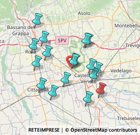 Mappa , 31030 Castello di Godego TV, Italia (6.51588)