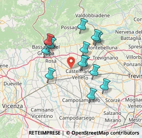 Mappa , 31030 Castello di Godego TV, Italia (12.00929)