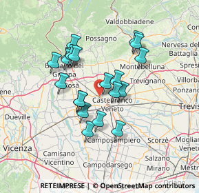 Mappa , 31030 Castello di Godego TV, Italia (11.557)