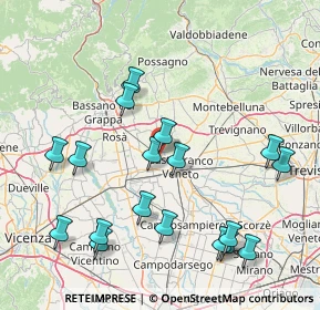 Mappa , 31030 Castello di Godego TV, Italia (17.66167)