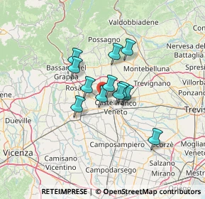 Mappa , 31030 Castello di Godego TV, Italia (8.72833)