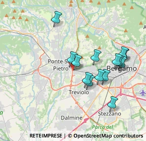 Mappa Via della Resistenza, 24035 Curno BG, Italia (3.49143)