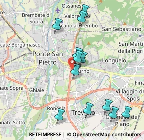 Mappa Via della Resistenza, 24035 Curno BG, Italia (2.06917)