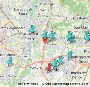 Mappa Via della Resistenza, 24035 Curno BG, Italia (2.80235)