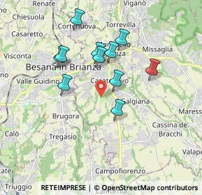 Mappa Via Giovenigo, 23880 Casatenovo LC, Italia (1.57818)