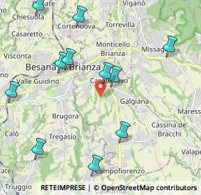 Mappa Via Giovenigo, 23880 Casatenovo LC, Italia (2.63923)