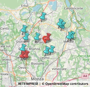 Mappa Via Giovenigo, 23880 Casatenovo LC, Italia (6.67643)