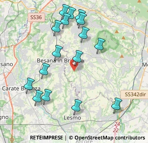 Mappa Via Giovenigo, 23880 Casatenovo LC, Italia (4.20438)