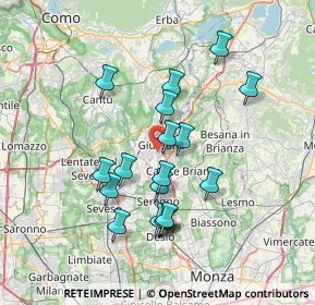 Mappa Via D'azeglio Massimo, 20833 Giussano MB, Italia (6.48)