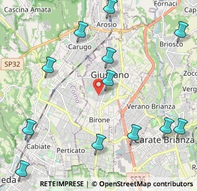 Mappa Via D'azeglio Massimo, 20833 Giussano MB, Italia (2.6475)
