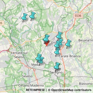 Mappa Via Monsignor Paolo Borroni, 22066 Mariano Comense CO, Italia (3.26846)