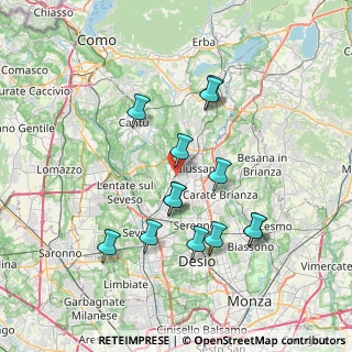 Mappa Via Battisti Cesare, 22066 Mariano Comense CO, Italia (6.86462)