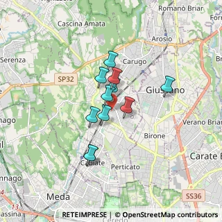 Mappa Via Monsignor Paolo Borroni, 22066 Mariano Comense CO, Italia (1.19818)