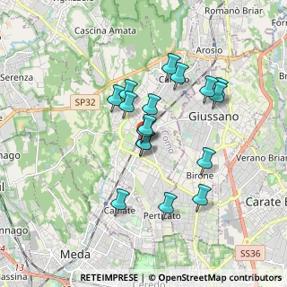 Mappa Via Monsignor Paolo Borroni, 22066 Mariano Comense CO, Italia (1.46529)