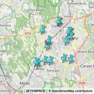 Mappa Via Monsignor Paolo Borroni, 22066 Mariano Comense CO, Italia (1.78563)