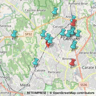 Mappa Via Monsignor Paolo Borroni, 22066 Mariano Comense CO, Italia (2.06471)