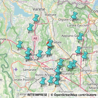 Mappa Via Monastero, 21050 Cairate VA, Italia (9.581)