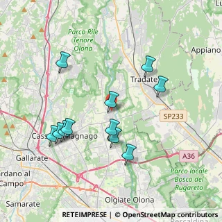 Mappa Via Monastero, 21050 Cairate VA, Italia (3.76091)