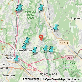 Mappa Via Monastero, 21050 Cairate VA, Italia (4.70636)