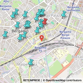 Mappa Bergamo - piaz.le Marconi, 24121 Bergamo BG, Italia (0.6035)