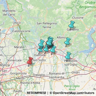 Mappa Bergamo - piaz.le Marconi, 24121 Bergamo BG, Italia (7.38154)
