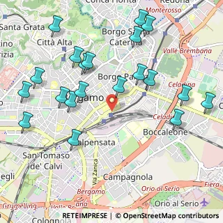 Mappa Bergamo - piaz.le Marconi, 24121 Bergamo BG, Italia (1.191)