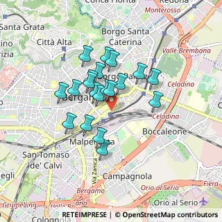 Mappa Bergamo - piaz.le Marconi, 24121 Bergamo BG, Italia (0.6705)
