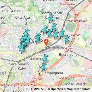 Mappa Bergamo - piaz.le Marconi, 24121 Bergamo BG, Italia (0.879)