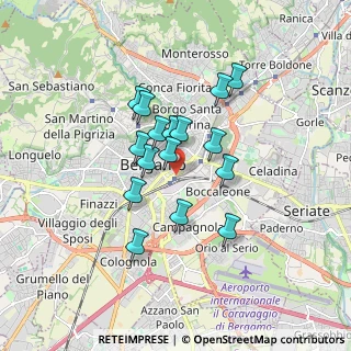 Mappa Bergamo - piaz.le Marconi, 24121 Bergamo BG, Italia (1.3125)