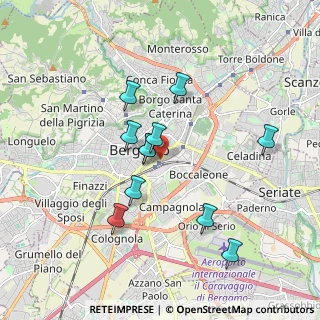 Mappa Bergamo - piaz.le Marconi, 24121 Bergamo BG, Italia (1.60091)