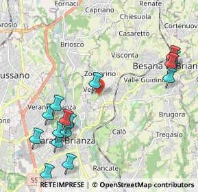 Mappa Via Rossini, 20842 Besana in Brianza MB, Italia (2.55267)