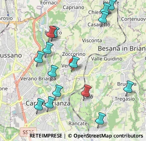 Mappa Via Rossini, 20842 Besana in Brianza MB, Italia (2.25933)