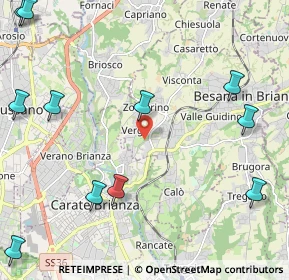 Mappa Via Rossini, 20842 Besana in Brianza MB, Italia (3.1525)