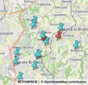Mappa Via Rossini, 20842 Besana in Brianza MB, Italia (1.97385)