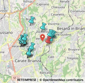 Mappa Via Rossini, 20842 Besana in Brianza MB, Italia (1.5515)