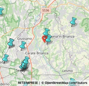 Mappa Via Rossini, 20842 Besana in Brianza MB, Italia (6.5855)