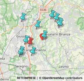 Mappa Via Rossini, 20842 Besana in Brianza MB, Italia (3.595)