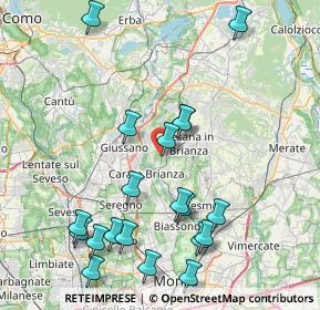 Mappa Via Rossini, 20842 Besana in Brianza MB, Italia (9.156)